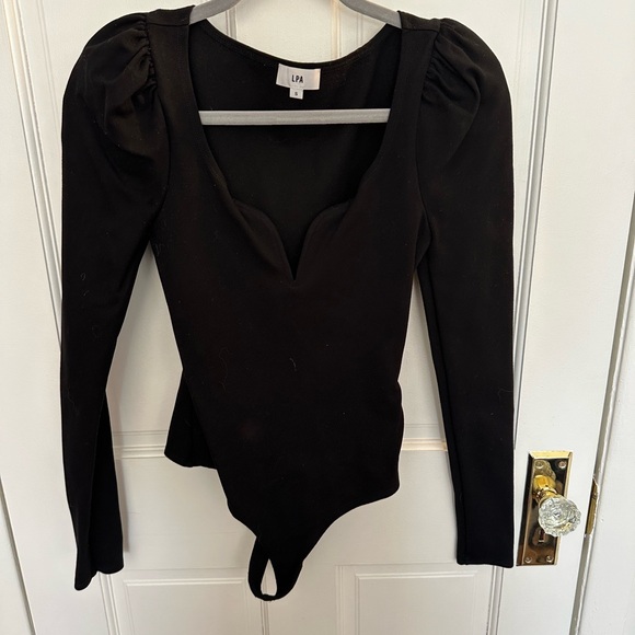 LPA Black Sweetheart Bodysuit - Picture 3 of 6